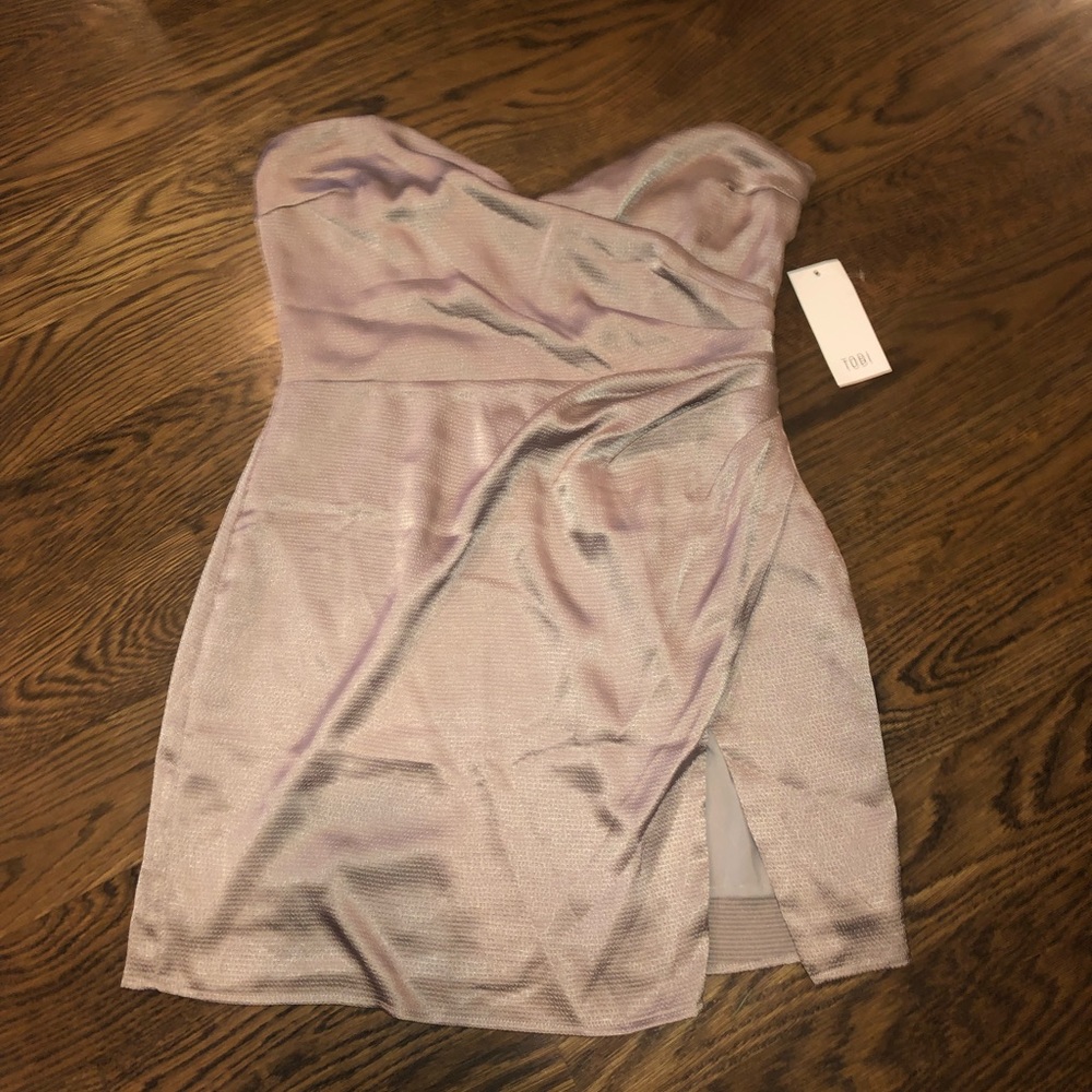 Champagne Strapless Dress